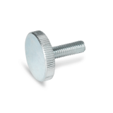 DIN 653 - Flat knurled screws, Steel, zinc plated