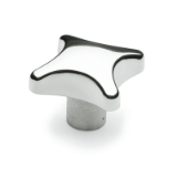 DIN 6335 - Star knobs aluminium, Type A, casting only