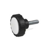 GN 7336.5 - Knurled knobs with threaded stud, Type ZK, spherical pivot