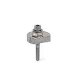 GN 918.5 - Eccentric Cams, Stainless Steel, Radial Clamping, Screw from the Operator's Side, Type SKS with hex