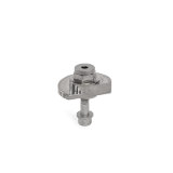GN 918.6 - Clamping Bolts, Stainless Steel, Upward Clamping, Screw from the Back, Type SKS with hex