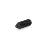 GN 615.4 B - Spring plungers, with bolt, with internal hexagon, Type B, Steel, standard spring load