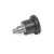 GN 822.7 - Stainless Steel-Mini indexing plungers covered indexing mechanism, Form B, without rest position with plastic knob