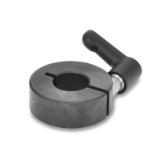 GN 706.4 - Semi-split set collars with adjustable hand lever, Steel