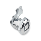 GN 115.1 - Mini-Latches, locating ring chrome plated, Type VK, Operation with square spindle