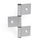 GN 2295 - Hinges for Aluminum Profiles / Panel Elements, Three-Part, Type I, Interior hinge wings