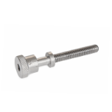 GN 827 - Stainless Steel-Setting screws for bearing blocks GN 828, Identification S, with standard scale 0...0,5, 10 graduations