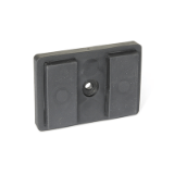 GN 57.2 - Retaining magnets. rectangular-shaped, with rubber jacket