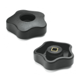 VCRT-N - Lobe knobs with square hole