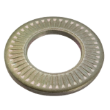 Reference 73201 - Serrated conical spring washer CS narrow type NFE 25511 - Zinc plated 400 HSST