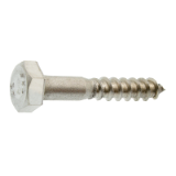 Reference 10901 - Hexagon head wood screw DIN 571 - Zinc plated