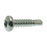 Reference 33361 - Pan serrated head self drilling screw square recess - DIN 7504 M - Zinc plated
