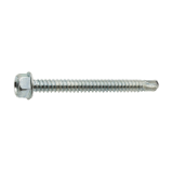 Reference 33401 - Hexagon head with flange self drilling screw - DIN 7504 K - Zinc plated