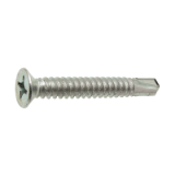 Model 33301 - Countersunk flat head self drilling screw cross recess "Phillips" - DIN 7504 O - Zinc plated