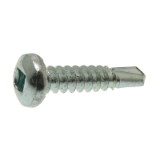 Model 33361 - Pan serrated head self drilling screw square recess - DIN 7504 M - Zinc plated