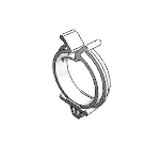 Cable Clamps - Plug In, Round Wire Saddle
