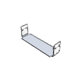 Flat Cable Clamp - Adhesive Mount, Aluminum