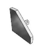 Aluminum Profile End Caps - Triangular