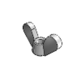 MIN-1 - Wing & Fly Nuts - Metal Wing Nuts