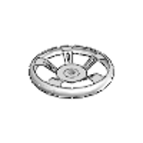 WHW-5 - Metal Straight Handwheel - Without Handle