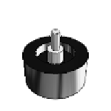 RR-24 - Solid Rollers - Stud Mount
