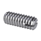 DIN 551 - Slotted set screws with flat point