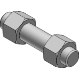 BS ≈4882 - Threaded rod with nuts