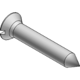 DIN 7972 C - Slotted countersunk head tapping screws, form C