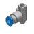 GRLZ-..-QS--(2) - one-way flow control valve