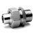 I.MLR_G - ISO Threaded unions Conical seat  REDUCING MALE / BW MACHINED UNIONS Stainless steel 316L