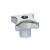 GN 6335 - Stainless Steel-Hand knobs, Type D, with threaded through bore