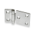 GN 136 - Sheet Metal Hinges, Stainless Steel, Type C with countersunk holes