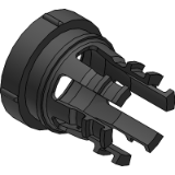Synthetic cable clamp