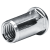 Blind rivet nuts and screws GO-NUT partially hexagonal shank blind rivet nuts flat head stainless steel A2