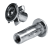 Blind rivet nuts and screws GO-SPLIT round shaft, slotted, expanding blind rivet nuts, flat head, galvanized steel