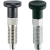 EH 22120. - Index Plungers simple finish / with knob no locking stainless steel