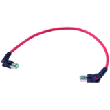 VB RJ45 LaR -VB RJ45 LaR FRNC red 1.0m