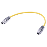 M12 X-cod st/st m/m PVC 10m