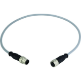 M12 Cable Assembly A-cod st/st m/f 10,0m