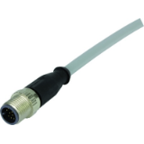 M12 Cable Assembly A-cod st/- m/- 1,0m