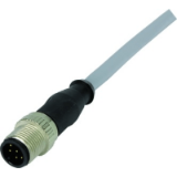 M12 Cable Assembly A-cod st/- m/- 0,5m