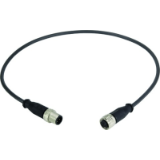 M12 Cable Assembly A-cod st/st m/f 5,0m