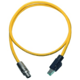 RJ45 - M12 x-code Cable Assy 3,5m PVC