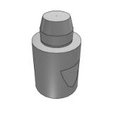 BR15A_B - 定位销-螺栓固定型·切口型-大头/小头锥角型