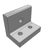 BE13 - Positioning and adjusting screw block - L-type - bottom mounting type