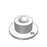 CB30AA - Steel universal ball - turning type - flange type - standard type