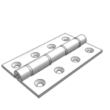 LD10D_E_F_G - Aluminum alloy butterfly hinge · Countersunk hole type/Round hole type/Cone hole type/Waist hole type - Flat type