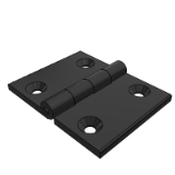 LD12BE_LD12BC - Aluminum alloy butterfly hinge - heavy-duty square and tapered hole type