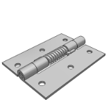 LD57BF - Spring butterfly hinge - circular hole misalignment type - flat type