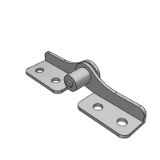 LD78AJ - L-shaped torque butterfly hinge · circular hole type · damping type · arbitrary angle positioning type